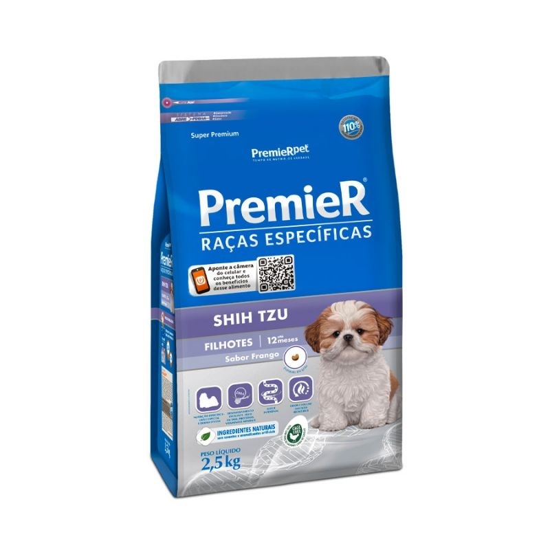 Premier 2,5kg Shih Tzu Cães Filhotes Ração