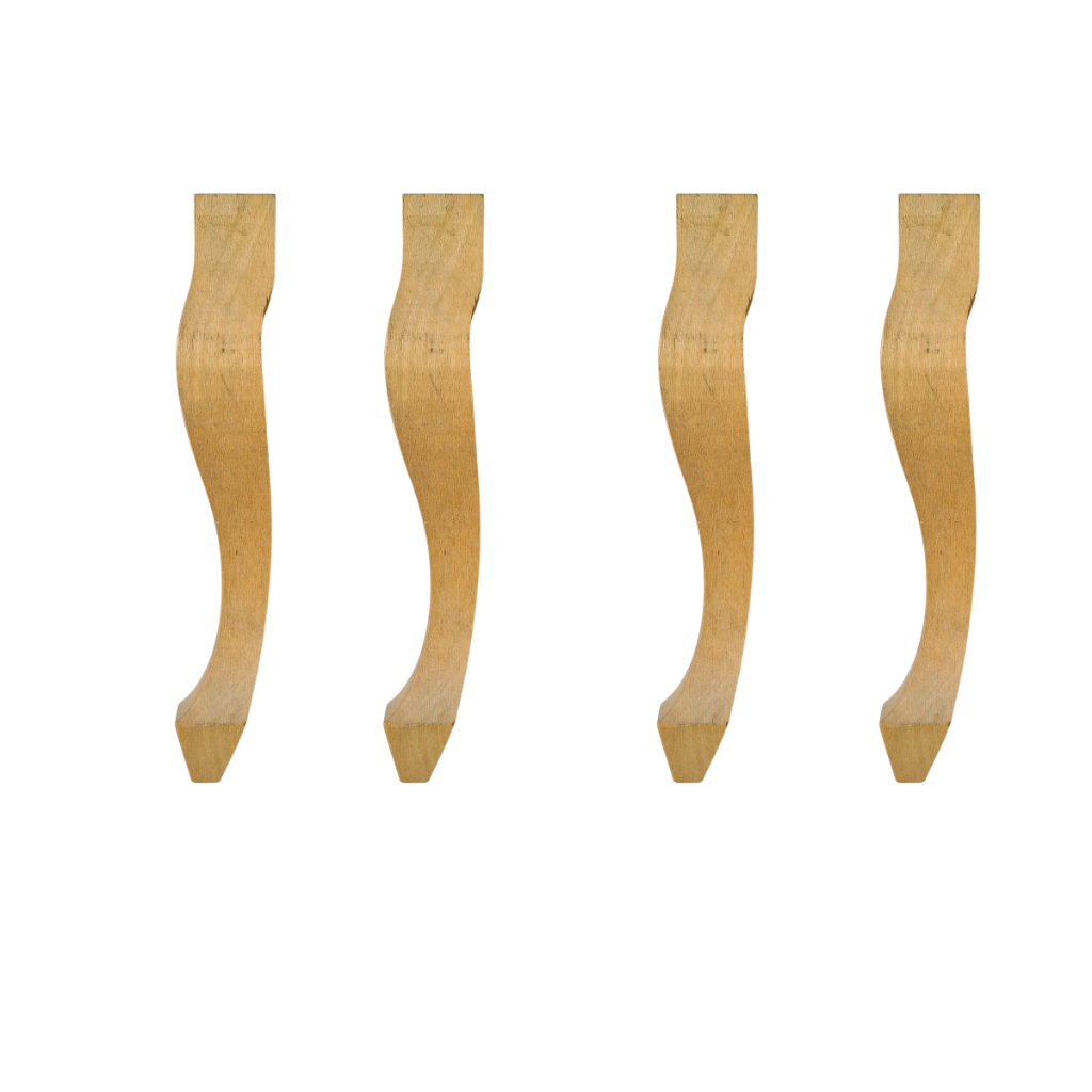 Pé De Mesa Luiz Xv Madeira Eucalipto 60 Cmts (2 Peças)