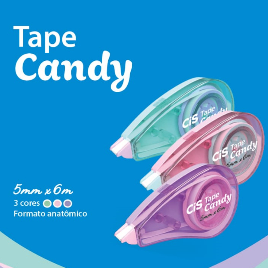 Fita Corretiva Cis Candy Tom Pastel 6 Metros