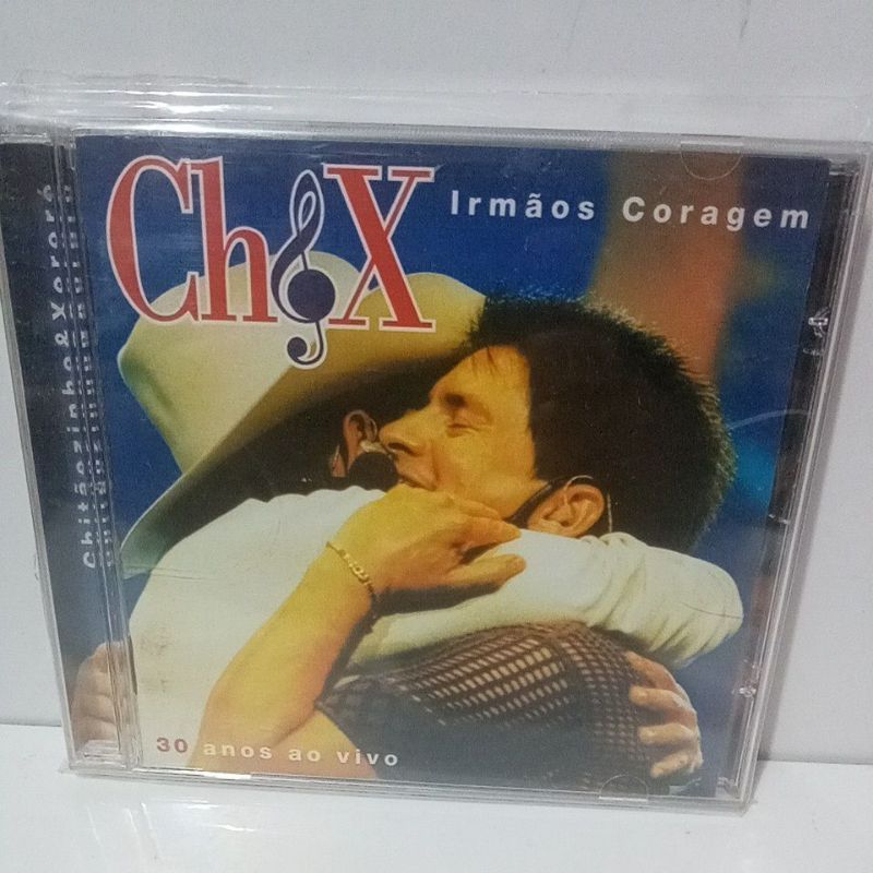 cd Chitãozinho e Xororó Irmãos Coragem 30 Anos Ao Vivo Excelente Estado de Conservação