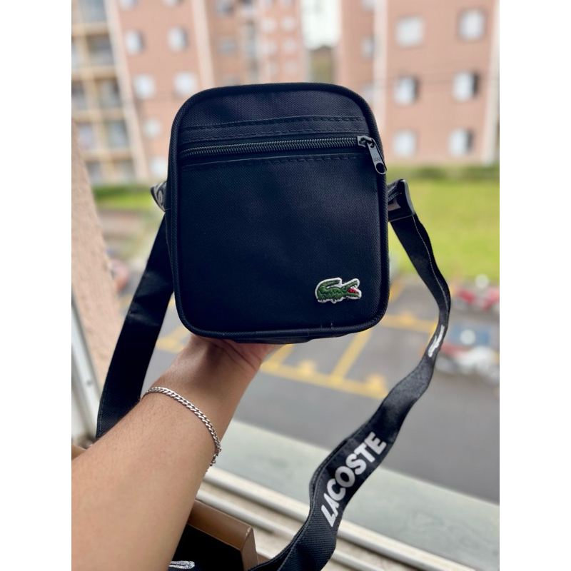 Shoulder Bag bolsa transversal pochete unissex dois compartimentos