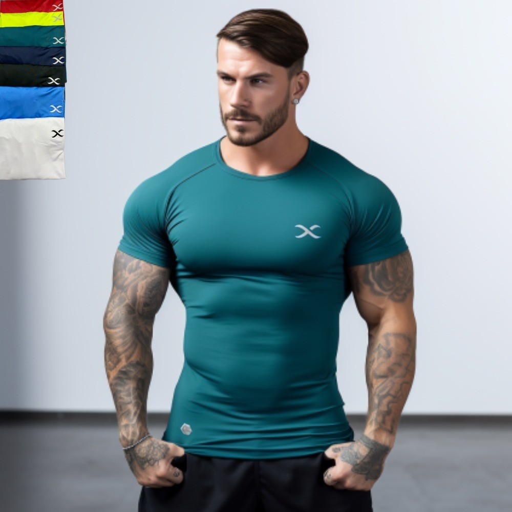 Camiseta Dry fit Academia, tecido geladinho. Blusa de treino Masculino em Oferta na Shopee