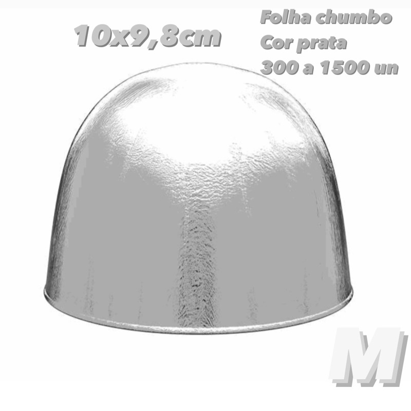 KIT Papel Chumbo Aluminio para Bombons e trufas PRATA 10x9,8 cm M - Home & Living