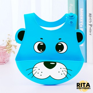 Babador De Silicone Bebê Impermeável Babador De Silicone Cata Migalhas Infantil Blw Rosa Buba Bibs