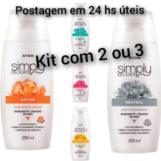Sabonete líquido íntimo 200 ml Avon kit a escolher