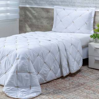 Cobre Leito Colcha Solteiro Dupla Face 2,40 x 1,80 Unique 2 peças bordado 200 fios em Oferta na Shopee