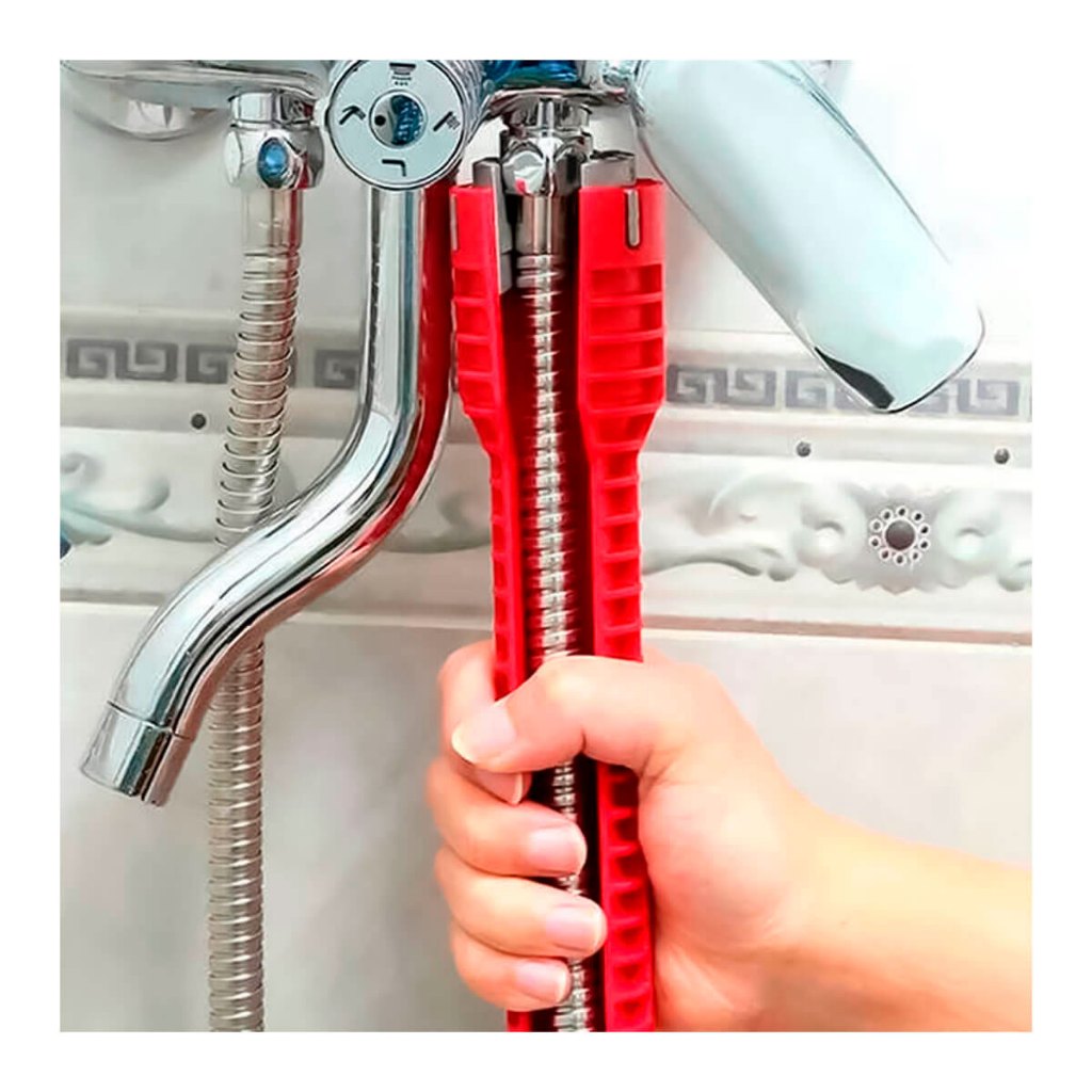 Chave Hidráulica 8 em 1 Com Nível para Uso Profissional Marca Oba Oba Mix Modelo OOM-FE001
