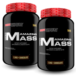 Kit 2 Hipercalórico Hiper Amazing Mass 1,5 kg - Ganho de Peso e Massa Muscular - Bodybuilders