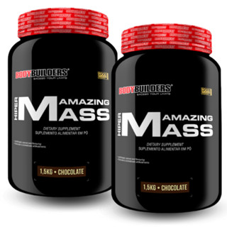 Kit 2 Hipercalórico Hiper Amazing Mass 1,5 kg Ganho de Peso e Massa Muscular Bodybuilders