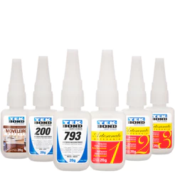Adesivo Cola Instantâneo 20g Tek Bond Bico Antientupimento Alta Durabilidade Multiuso Artesanato