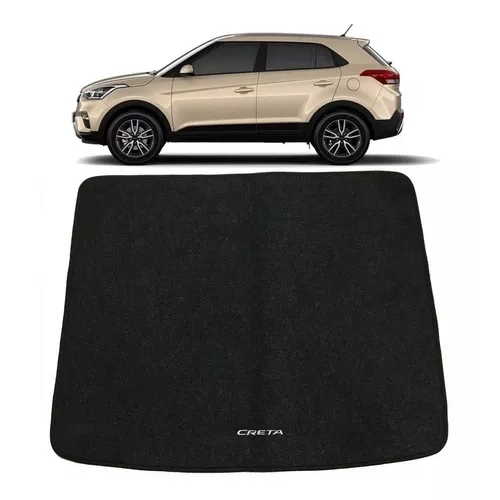 Tapete Carpete Porta Mala Hyundai Creta 2019 Preto Forração