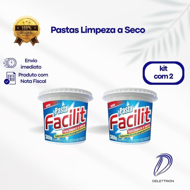 Pasta Facilit Fuzetto-Limpeza a seco 380g (kit c/2 pastas)