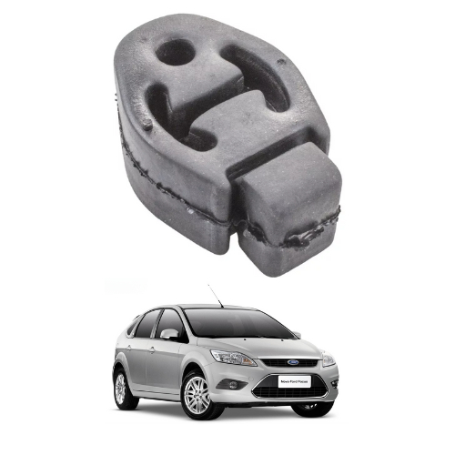 Coxim Borracha Escapamento Ford Focus 2000 a 2010 - Silencioso Traseiro