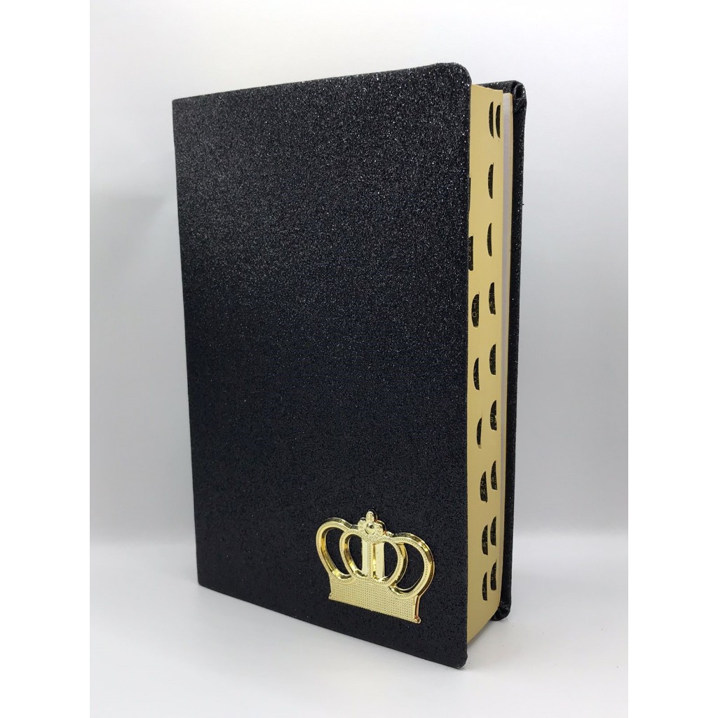 Bíblia Sagrada Tamanho Grande Com Harpa Palavras de Jesus em Vermelho Coroa Preta em Oferta na Shopee