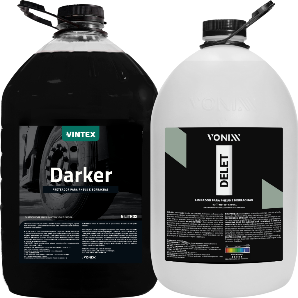 Darker 5L Vintex Pneu Pretinho Revitalizador Delet 5l Vonixx - Spare Parts and Accessories for Vehicles