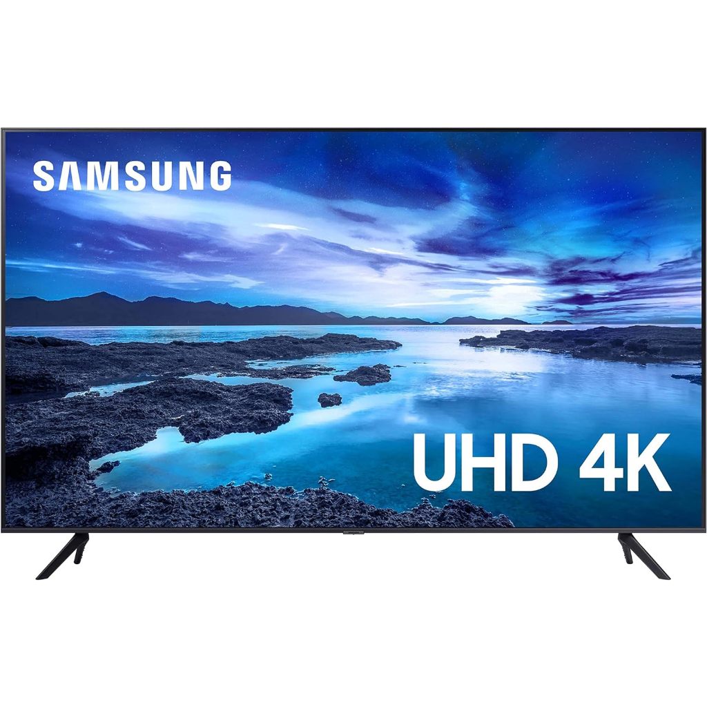 Smart Tv 43" UHD Samsung 4k 43AU7700 Processador Crystal 4k Tela Sem Limites Alexa Built In Controle Único