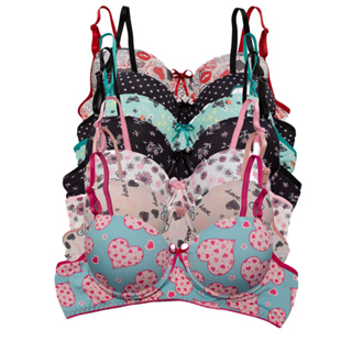 Kit com 10 Sutiã Sutia com Bojo Estampado Lingerie Soutien Direto Da Fábrica em Oferta na Shopee