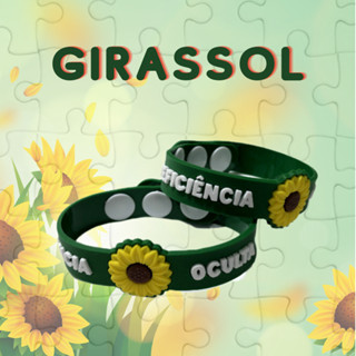 Pulseira Girassol Identificação Doenças Ocultas/Neurodivergências
