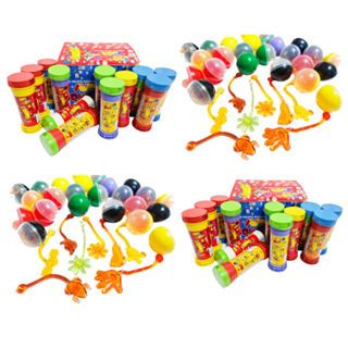 5 Bolha De Sabão + 5 Gruda Parede +5 Cxs Giz De Cera 5 Cores Mini 5 Cms Para Kit festa/Lembrancinha