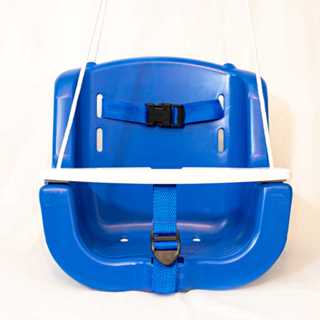 Balanço Plastico Infantil Com Corda Grátis Bebê Criança Azul