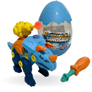 Ovo Dinossauro De Brinquedo Monta Desmonta Parafuso E Chave Educativo Pedagógico Presente ...