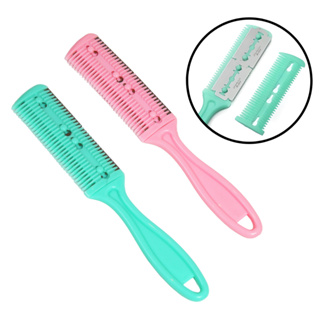 PENTE NAVALHA APARADOR E ACABAMENTO COM 2 LÂMINAS em Oferta na Shopee