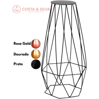 Suporte Para Vasos Tripé Plantas Jardim Chão Table Diamante 60cm em Oferta na Shopee