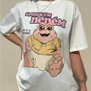 Camiseta Baby Dinossauro - Apenas um Neném - Off-White ?