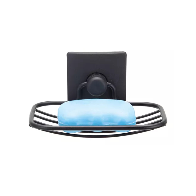 Suporte Para Sabonete com Dupla Face 3M Preto Saboneteira Box Banheiro Arthi