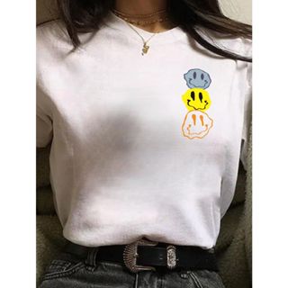 Camiseta Smile Derretido Masculino Feminina Poliéster