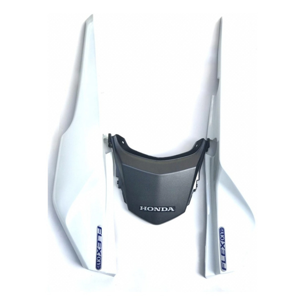 Carenagem Rabeta traseira fan 160 2016 a 2024 completa branco Ross