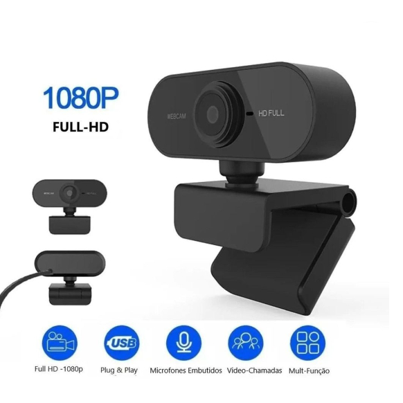 Webcam para PC Hd Full 1080P Webcam Para Computador Visão 360º