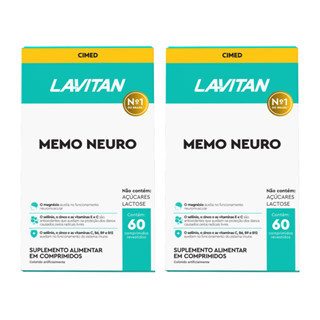 Kit com 2 Lavitan Memo Neuro 60 cápsulas