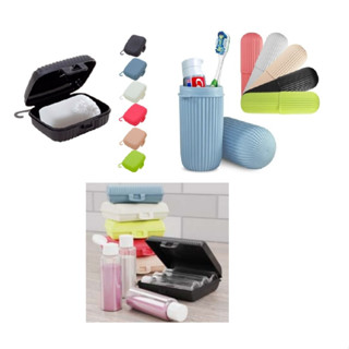 Kit Viagem Completo C/ 6 Peças Estojo Saboneteira Shampoo Plasútil