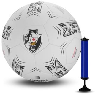 Kit Bola De Futebol Campo Society Original Oficial Com Bomba de Ar Vasco da Gama