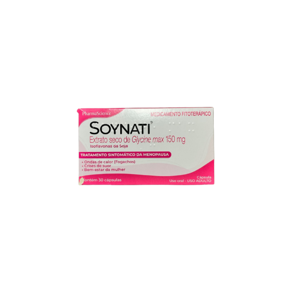 Soynati Com 30 Cápsulas - Isoflavonas De Soja - Menopausa em Oferta na Shopee