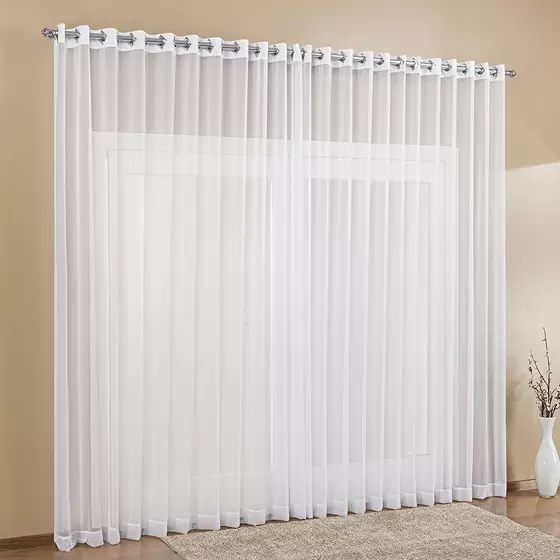 Cortina de Voil Liso Várias Medidas para Sala e Quarto Cortina Voal em Oferta na Shopee