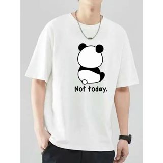 Camiseta Figura Panda Triste Not Today Masculino Feminina Poliéster