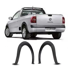 Acabamento (KIT) Para-Choque + Para-Lama Traseiro SAVEIRO G5/G6 2010 2013 2015 2016 - Exceto Cross