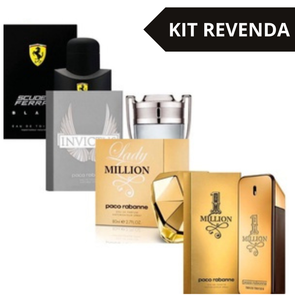 Kit c/5 Perfumes Masculinos e Perfumes Femininos Importados 100ML Promoção!