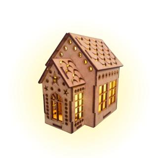 Casinha Luminária Para Decoração Natalina