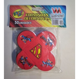 Porta Forminha para Doces Festa Super Homem c/ 50 Unidades
