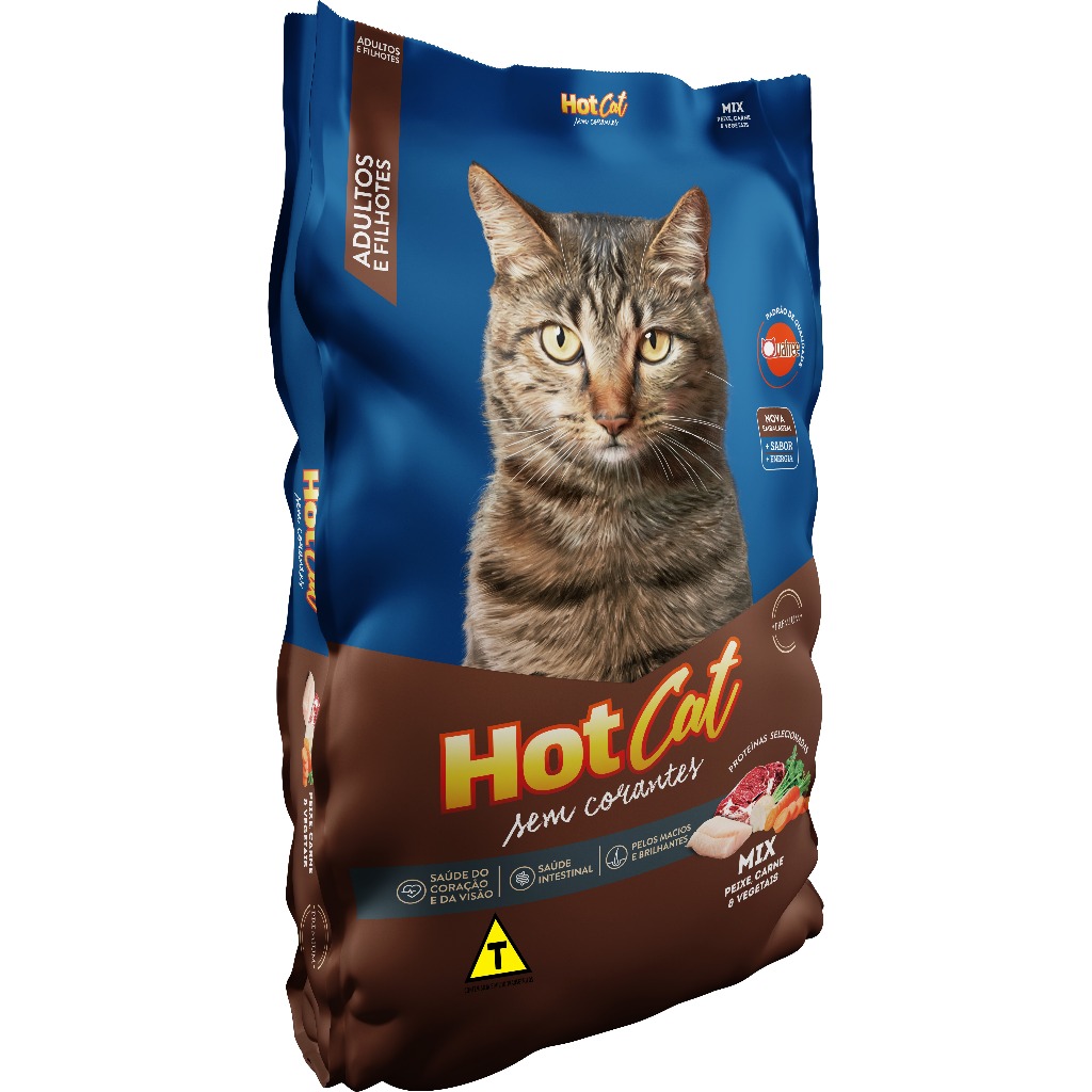 Ração Hot Cat Mix Sem Corantes 10,1 kg