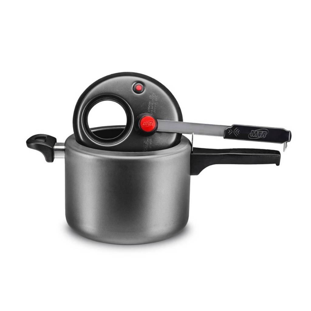 Panela Pressão com Visor de Vidro - 4,5 Litros Teflon Antiaderente Mta