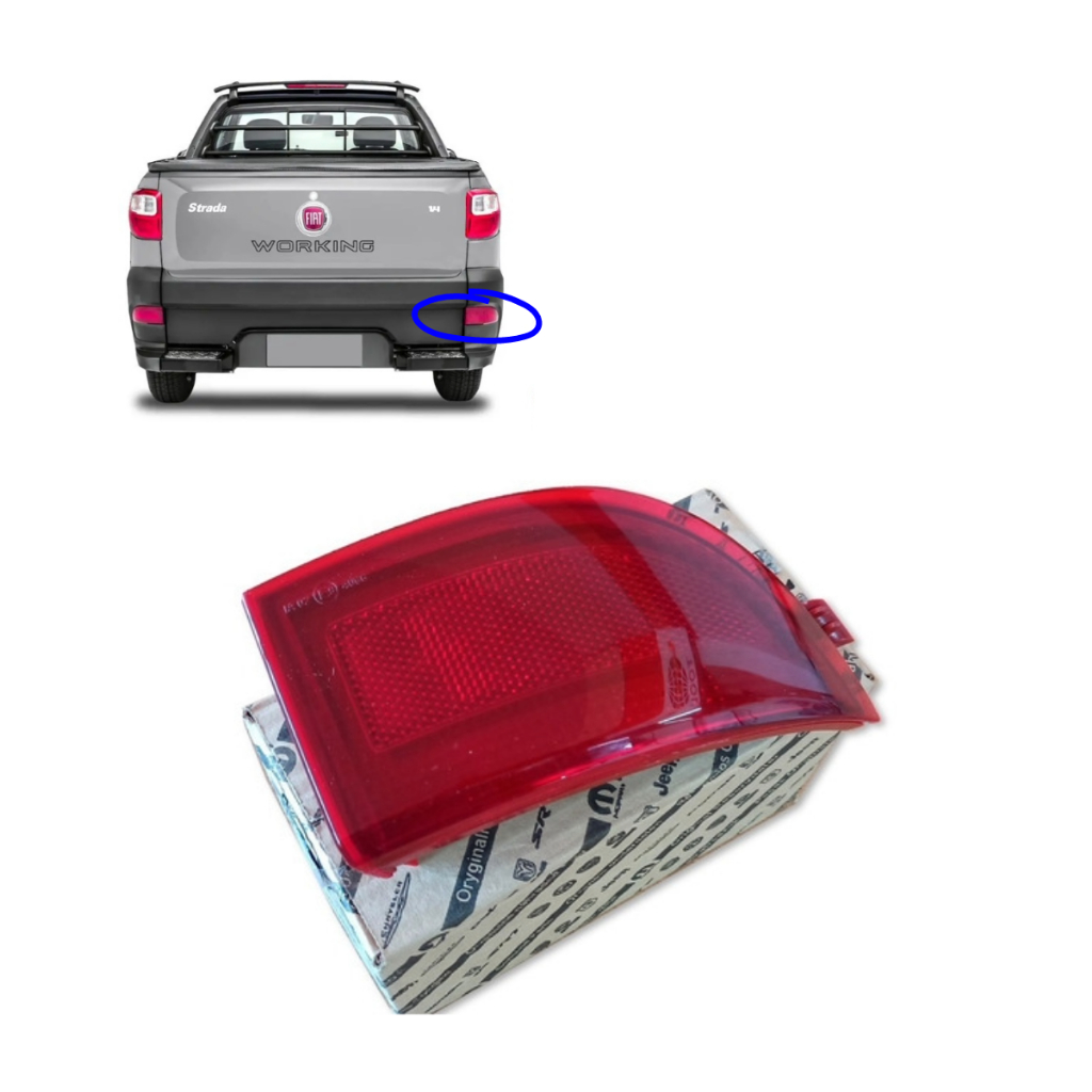 Lanterna Refletor Olho Gato Direito Fiat Strada 2014 a 2020 Original