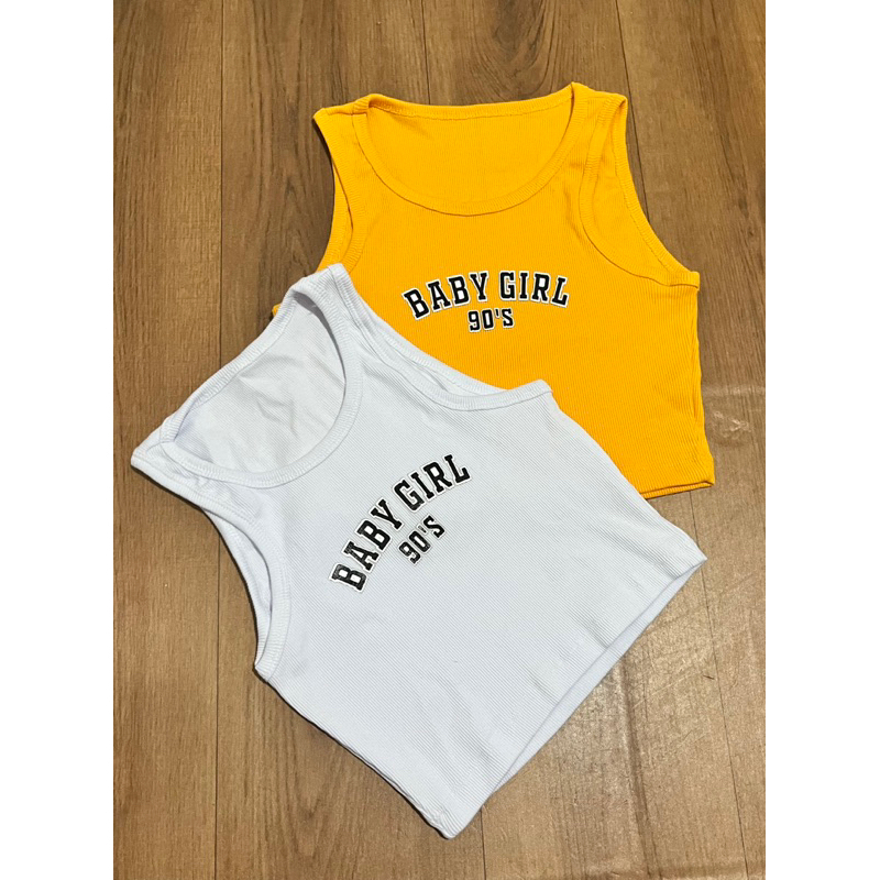 Cropped regatinha alça gola redonda ribana canelado de algodão de ótima qualidade estampada baby girl 90s emborrachada retrô regata básica