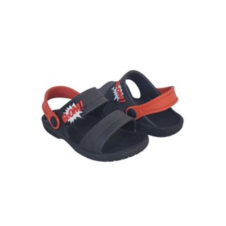 Sandália Infantil Masculino Papete Chinelo Babuche Boom Preto Menino Oferta