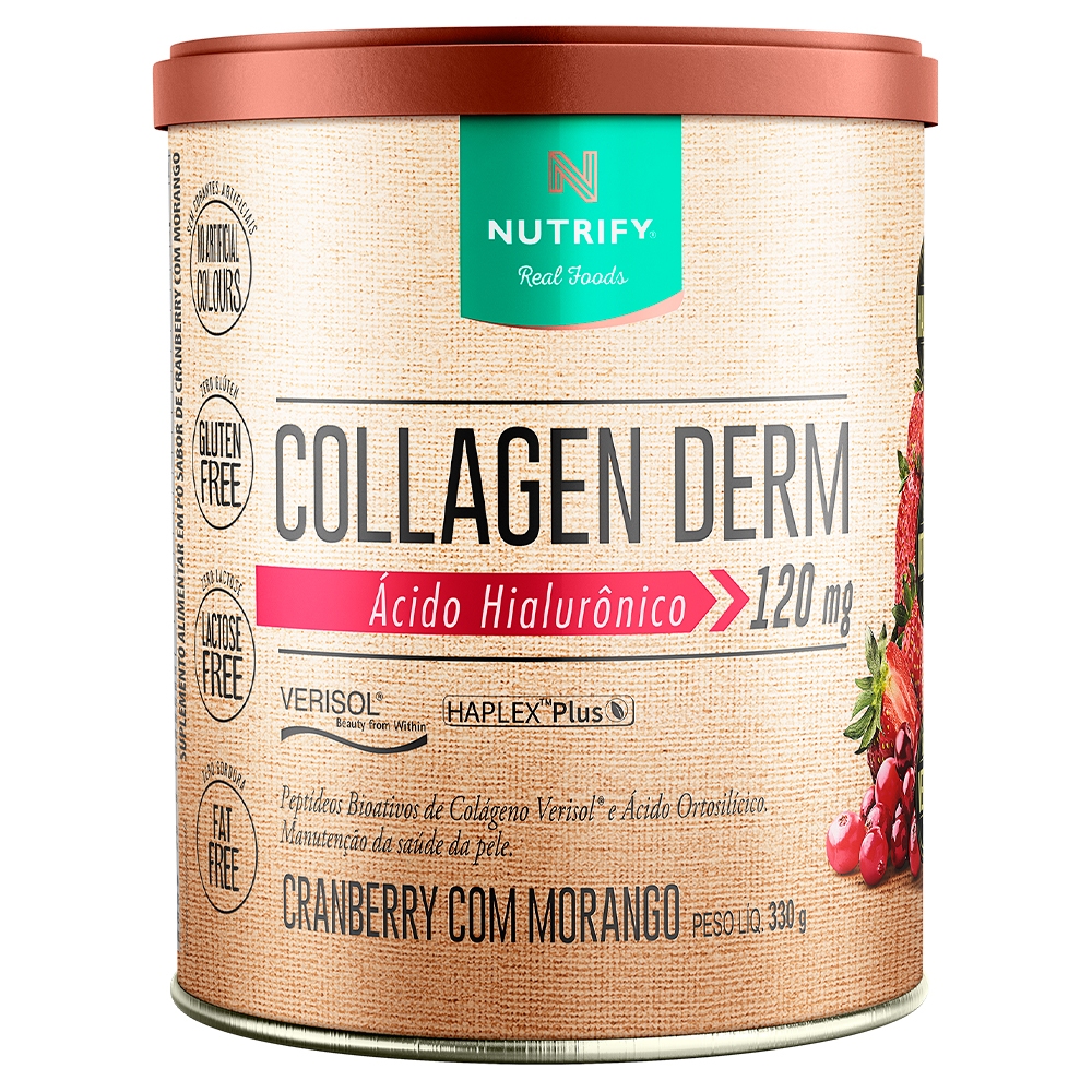 Collagen Derm 330g Nutrify - Colágeno Verisol Com Ácido Hialurônico