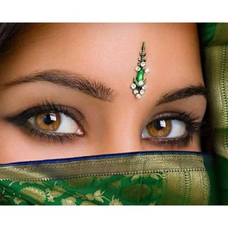 Bindi Indiano terceiro olho adesivo cartela - Bijoux by Vivi