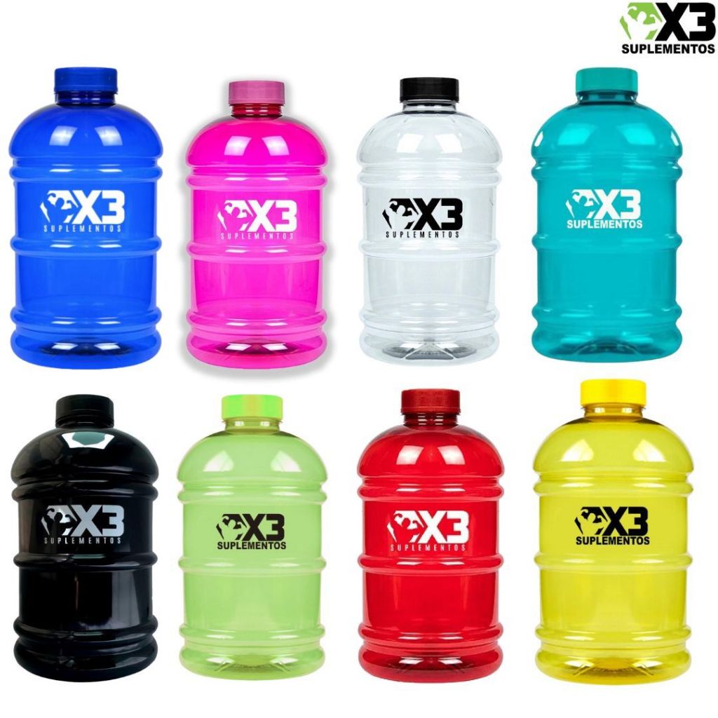 Garrafa de Água 2.2 Litros Squeeze Galão com Alça em Oferta na Shopee